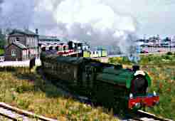 Pamela leaves Hood Road for Barry Island with one of the first trains to use the platform on June 23 2001